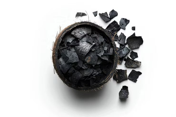Coconut shell charcoal briquettes